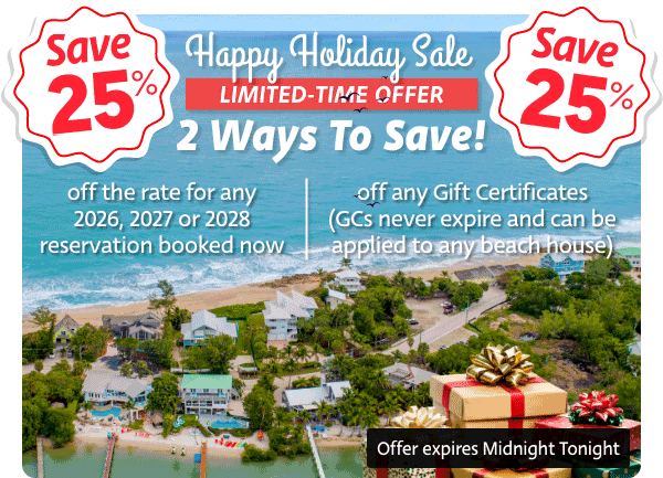 Save big on all beach houses